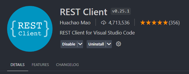 Rest client installed